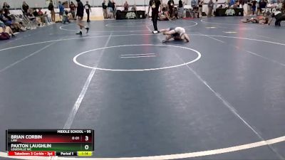 95 lbs Champ. Round 2 - Paxton Laughlin, Louisville WC vs Brian Corbin, LAW