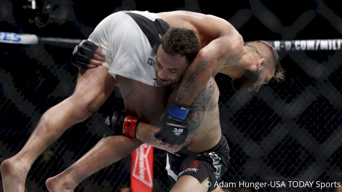 Watch: Frankie Edgar Train Cage Work With World Champion Wrestler