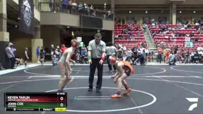 90 lbs Cons. Semi - John Cox, Victory vs Keyen Taplin, Abilene Kids Wrestling Club