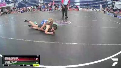 65 lbs Semis & 1st Wrestleback (8 Team) - Geno Crooks, West Virginia Wild vs VINCE MILLER, MF Savages