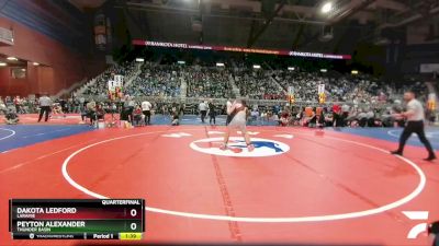 4A-145 lbs Quarterfinal - Peyton Alexander, Thunder Basin vs Dakota Ledford, Laramie