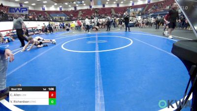 70 lbs Semifinal - Covington Allen, Lions Wrestling Academy vs Van Richardson, El Reno Wrestling Club