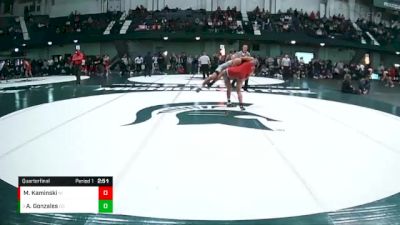 133 lbs Quarterfinal - Andre Gonzales, Ohio State vs Michael Kaminski, Northern Illinois