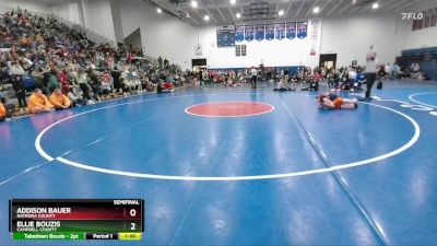 110 lbs Semifinal - Ellie Bouzis, Campbell County vs Addison Bauer, Natrona County