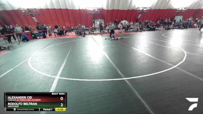 56 lbs 1st Place Match - Rodolfo Beltran, Wisconsin vs Alexander Cid, Toss Em Up Wrestling Academy