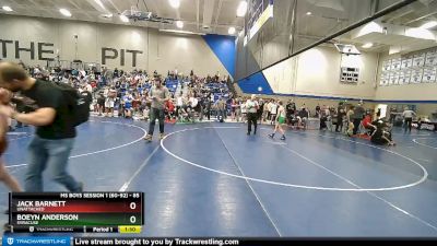 85 lbs Cons. Round 3 - Jack Barnett, Unattached vs Boeyn Anderson, Syracuse