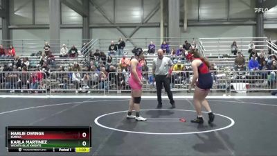 170 lbs Quarterfinal - Karla Martinez, Wichita Blue Knights vs Harlie Owings, Eureka