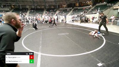 52 lbs Semifinal - Konner Spurgeon, Cushing Tigers vs Nash McCuistion, Pryor Tigers