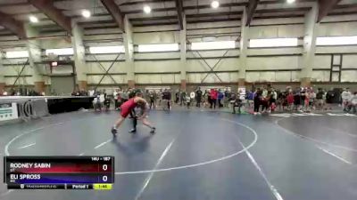 187 lbs Quarterfinal - Rodney Sabin, UT vs Eli Spross, MT