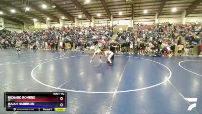 113 lbs Champ. Round 1 - Richard Romero, AZ vs Isaiah Harrison, CO