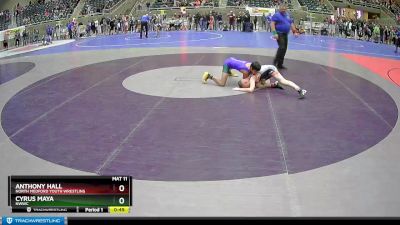 110 lbs Cons. Semi - Anthony Hall, North Medford Youth Wrestling vs Cyrus Maya, NWWC