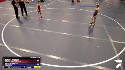 78 lbs Round 2 - Jonah Karow, MN Elite Wrestling Club vs Blake Harty, Minnesota