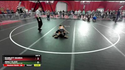 80 lbs Cons. Semi - Kenly Klaas, Lancaster Wrestling Club vs Scarlett Skarda, Wisconsin