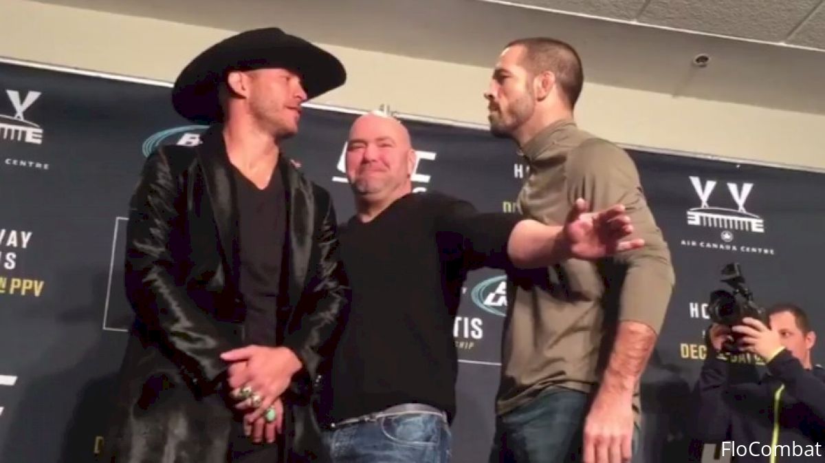 Matt Brown Brings Intensity in Staredown With Donald Cerrone