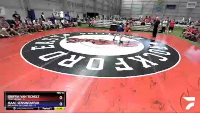 160 lbs Quarters & 1st Wb (16 Team) - Griffin Van Tichelt, Team Indiana vs Isaac Sensintaffar, Oklahoma Outlaws Red