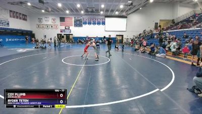 77 lbs Round 5 - Coy Plumb, Douglas WC vs Ryder Teten, High Plains Thunder Wrestling