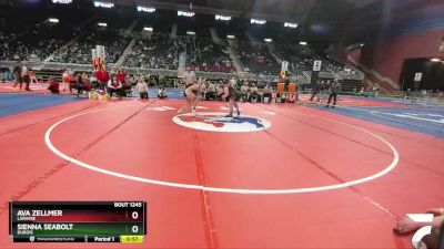 170 lbs Cons. Round 2 - Sienna Seabolt, Dubois vs Ava Zellmer, Laramie