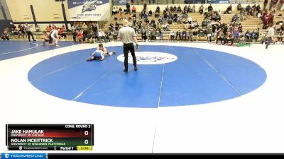 125 lbs Cons. Round 2 - Nolan McKittrick, University Of Wisconsin-Platteville vs Jake Hamulak, University Of Chicago