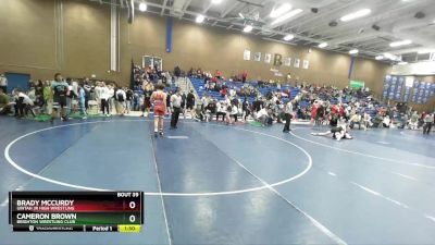 160 lbs Quarterfinal - Brady McCurdy, Uintah Jr High Wrestling vs Cameron Brown, Brighton Wrestling Club