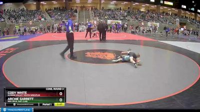 59 lbs Cons. Round 3 - Archie Garrett, Red Devil Mat Club vs Cody White, Illinois Valley Youth Wrestlin