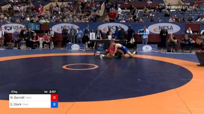 57 kg Prelims - Nahshon Garrett, Titan Mercury Wrestling Club vs Cory Clark, Titan Mercury Wrestling Club