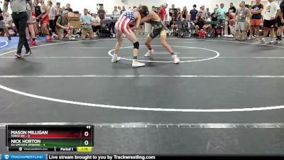 106 lbs Round 1 (4 Team) - Mason Milligan, Force WC vs Nick Horton, U2 Upstate Uprising