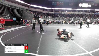 122 lbs Quarterfinal - Roman Gillespie, Frisco Wakeland High School vs Jacob Kershaw, North Desoto Wrestling Academy