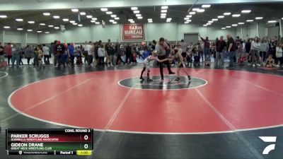 49 lbs Cons. Round 3 - Gideon Drane, Great Neck Wrestling Club vs Parker Scruggs, Guerrilla Wrestling Associatio