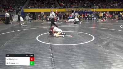 78 lbs Quarterfinal - Jacie Bash, Dubois vs Giada Croteau, Richland