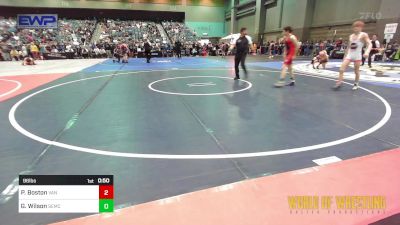 96 lbs Quarterfinal - Peyton Boston, Van Buren Matdawgs vs Gunnar Wilson, Salem Elite Mat Club