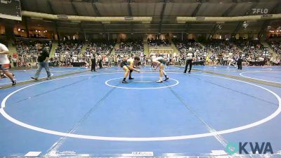 155 lbs Semifinal - Vann Wildcat, Pawhuska Elks Takedown vs Isaac Sensintaffar, Cowboy Wrestling Club