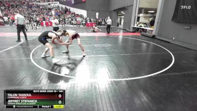 140 lbs Champ. Round 2 - Jeffrey Stefanich, Askren Wrestling Academy vs Talon Tassoul, Luxemburg-Casco