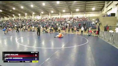 106 lbs Cons. Round 4 - James Rollins, UT vs Sawyer Anderson, ID