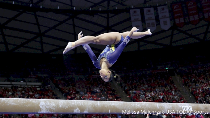 Ncaa Michigan Lauren Martinez on beam
