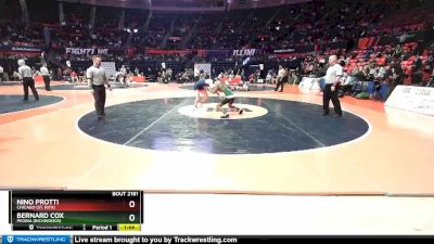 2A 126 lbs Cons. Round 1 - Bernard Cox, Peoria (Richwoods) vs Nino Protti, Chicago (St. Rita)