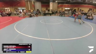 132 lbs Cons. Round 4 - Kason Mitchell, Star Wrestling Club vs Brett Johnson, Rise Wrestling