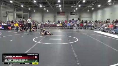 120 lbs Cons. Round 3 - Bentley Reddick-Keehn, Lawrence Elite Wrestling Club vs Landon Heckroth, Smoky Valley