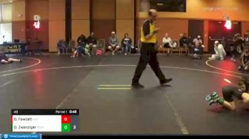 49 lbs Round 1 (3 Team) - Dake Zwanziger, The Untouchables Purple vs Declan Fawcett, RIOT ROOM