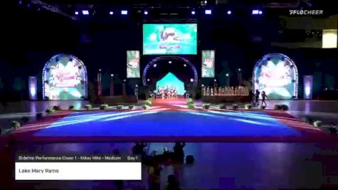 Lake Mary Rams [2020 Sideline Performance Cheer 1 - Mitey Mite - Medium Day 1] 2020 Pop Warner National Cheer & Dance Championship
