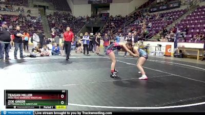 115 lbs 3rd Place Match - Teagan Miller, Pikes Peak Warriors Wrestling vs Zoe Greer, Betterman Elite Wrestling