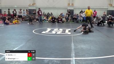 96 lbs Pools - Zachary Sandy, Jacket W.C. vs Carson Wissinger, Dayton Bandits - Gray