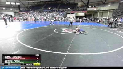 63 lbs Champ. Round 1 - Justin McMullin, Kitsap Ironman Wrestling Club vs Quinten Perez, Punisher Wrestling Company