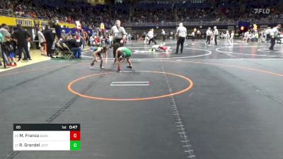 65 lbs Consi Of 16 #1 - Marco Franco, Berks Catholic vs Ryder Grandel, Jefferson Morgan