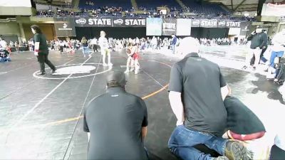 59-64 lbs Semifinal - Aria Barajas, Moses Lake Wrestling Club vs Lorena Thompson, Toppenish USA Wrestling Club