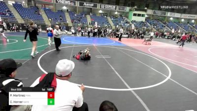 74 lbs Quarterfinal - Patrick Martinez, Pirates vs Canon Horner, Natrona Colts