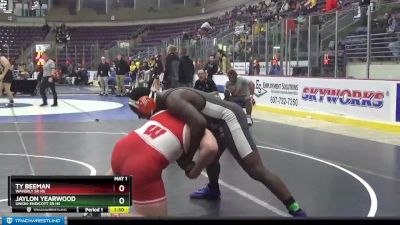 215 lbs Quarterfinal - Ty Beeman, Waverly Sr HS vs Jaylon Yearwood, Union-Endicott Sr HS