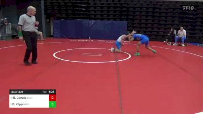 100 lbs Semifinal - Ben Donato, Dover, DE vs Blake Klipp, Harrisburg, PA