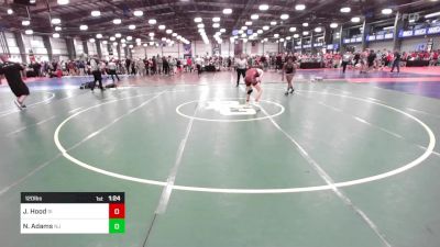 120 lbs Round Of 32 - Jared Hood, RI vs Nicholas Adams, NJ