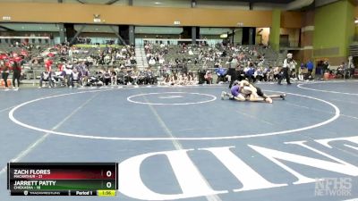 120 lbs Quarterfinals (8 Team) - Jarrett Patty, CHICKASHA vs Zach Flores, MACARTHUR