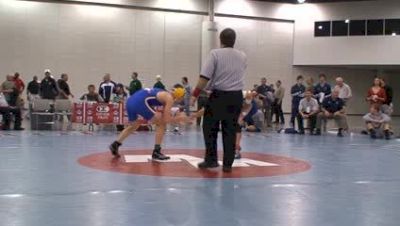 (1) Lou Ruggirello (Hofstra) Pins Kellen Costelow (Co of Mines)